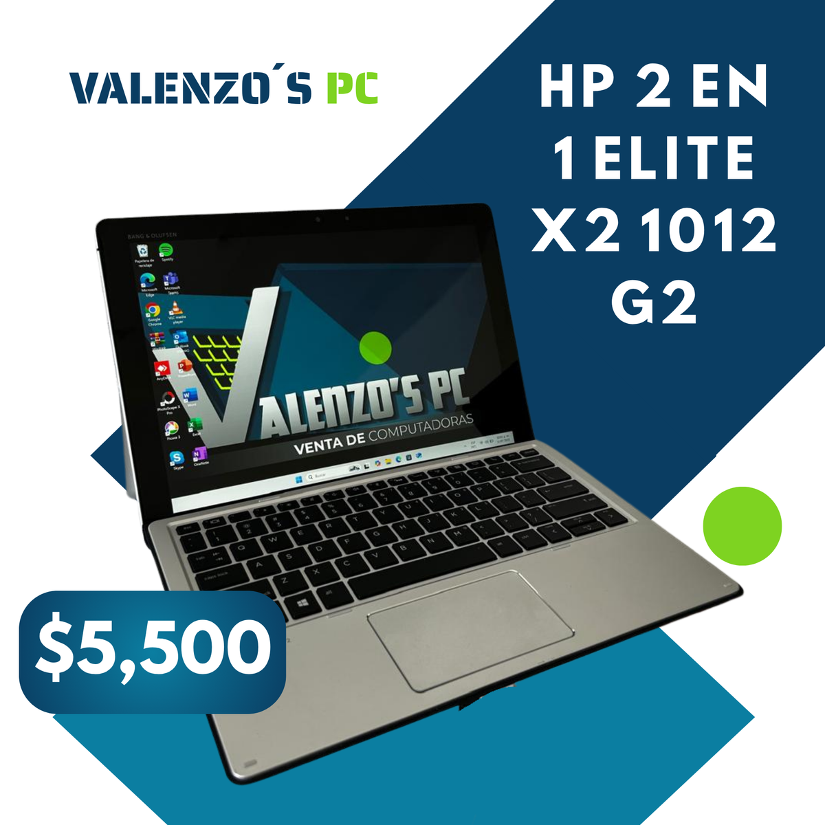 HP 2 EN 1 ELITE X2 1012 G2